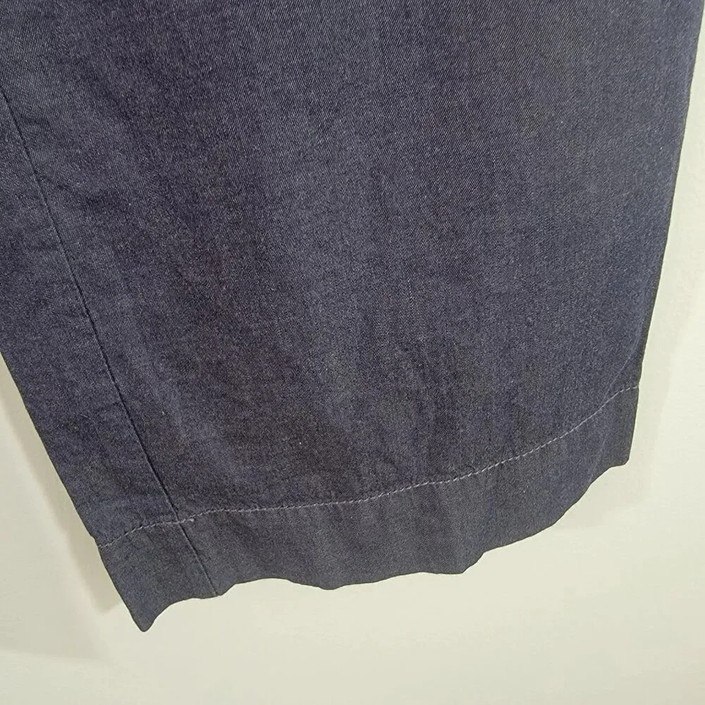 J. Crew Pants City Fit Chambray‎ 100% Cotton Sz 6 NWOT